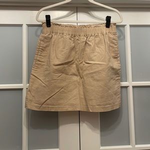 Khaki Paperbag Waist Skirt